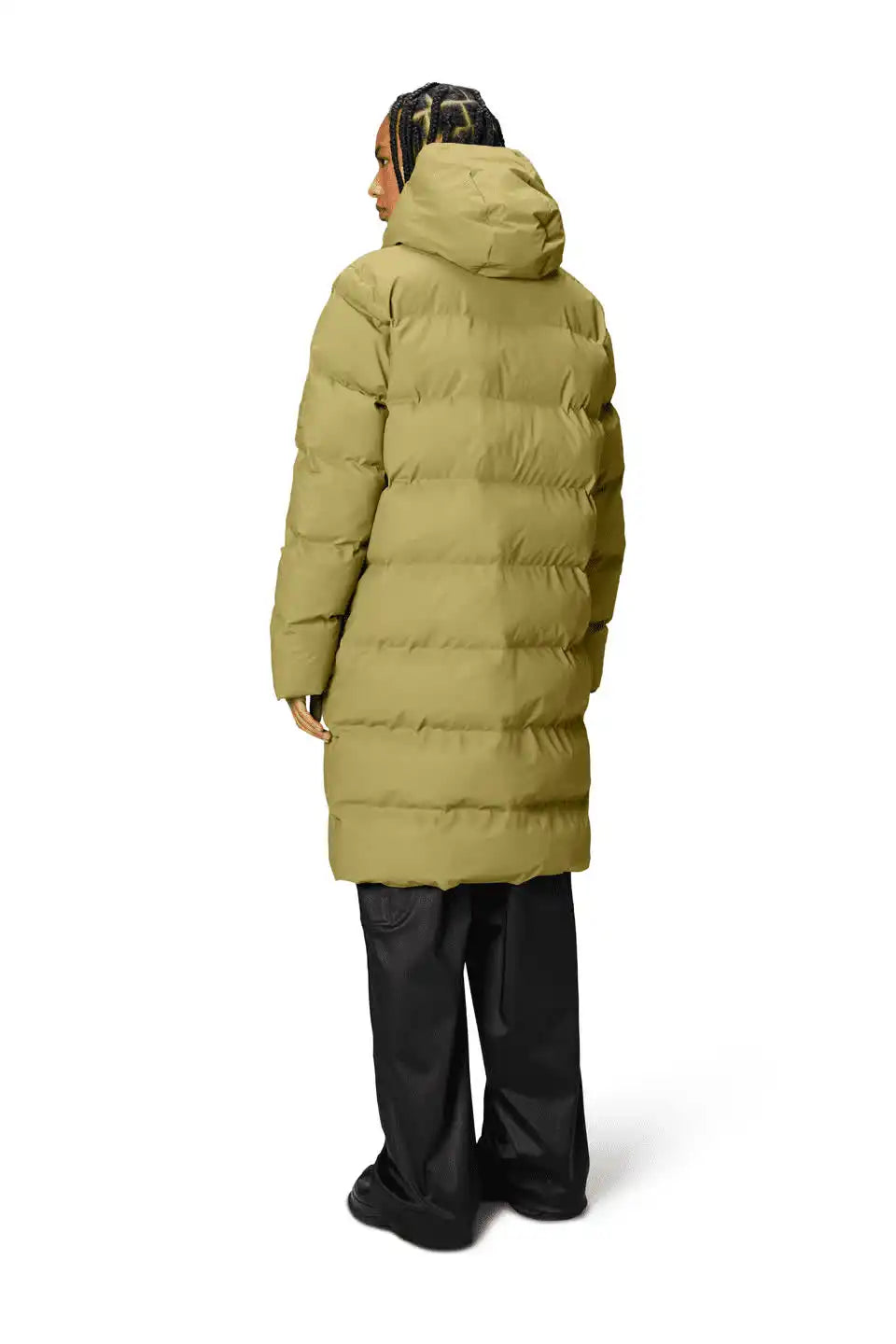 Rains Alta Long Puffer Jacket Khaki_5