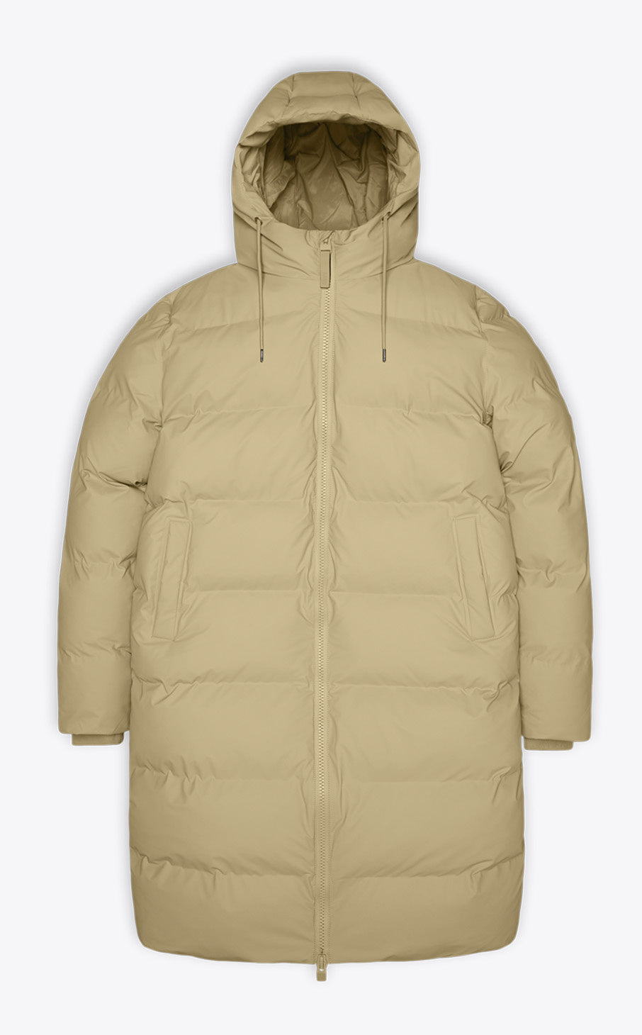 Rains Alta Long Puffer Jacket Sand_1