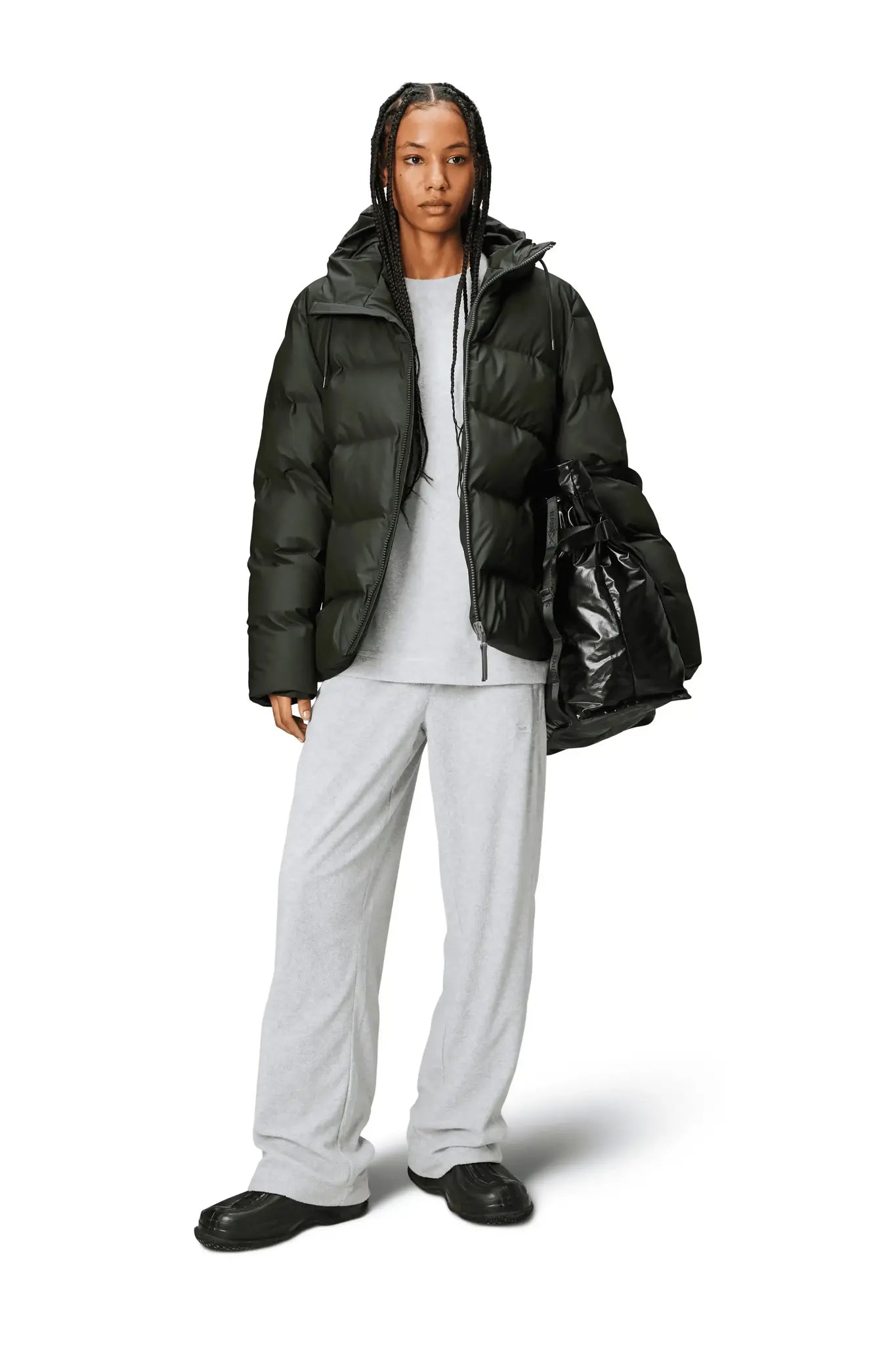 Rains Alta Puffer Jacket Green_2
