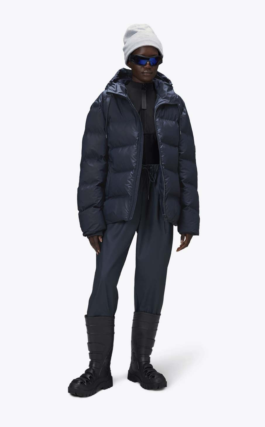 Rains Alta Puffer Jacket Navy_3