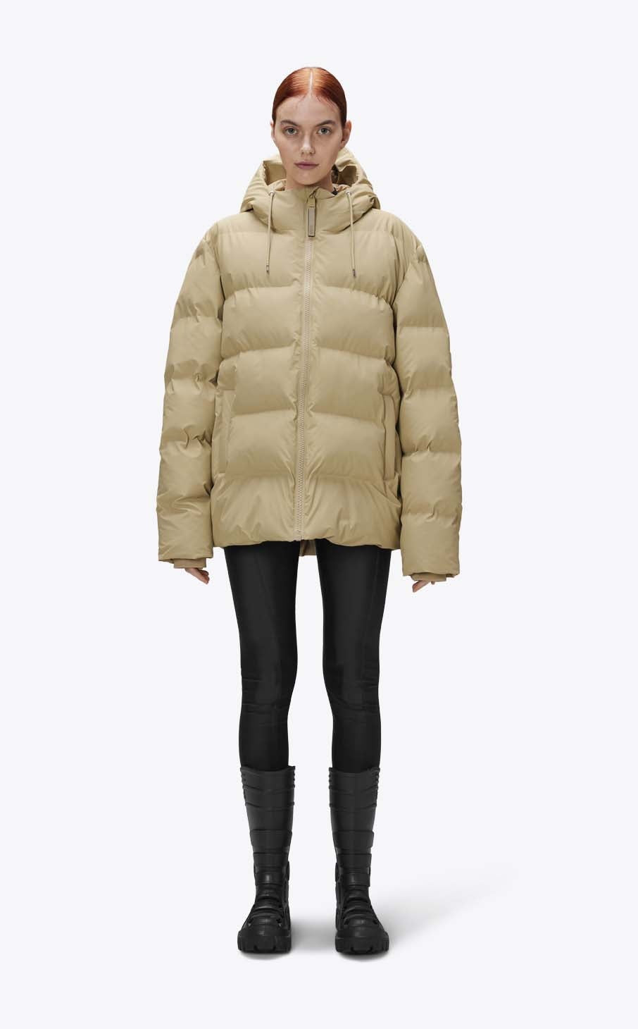 Rains Alta Puffer Jacket Sand_2