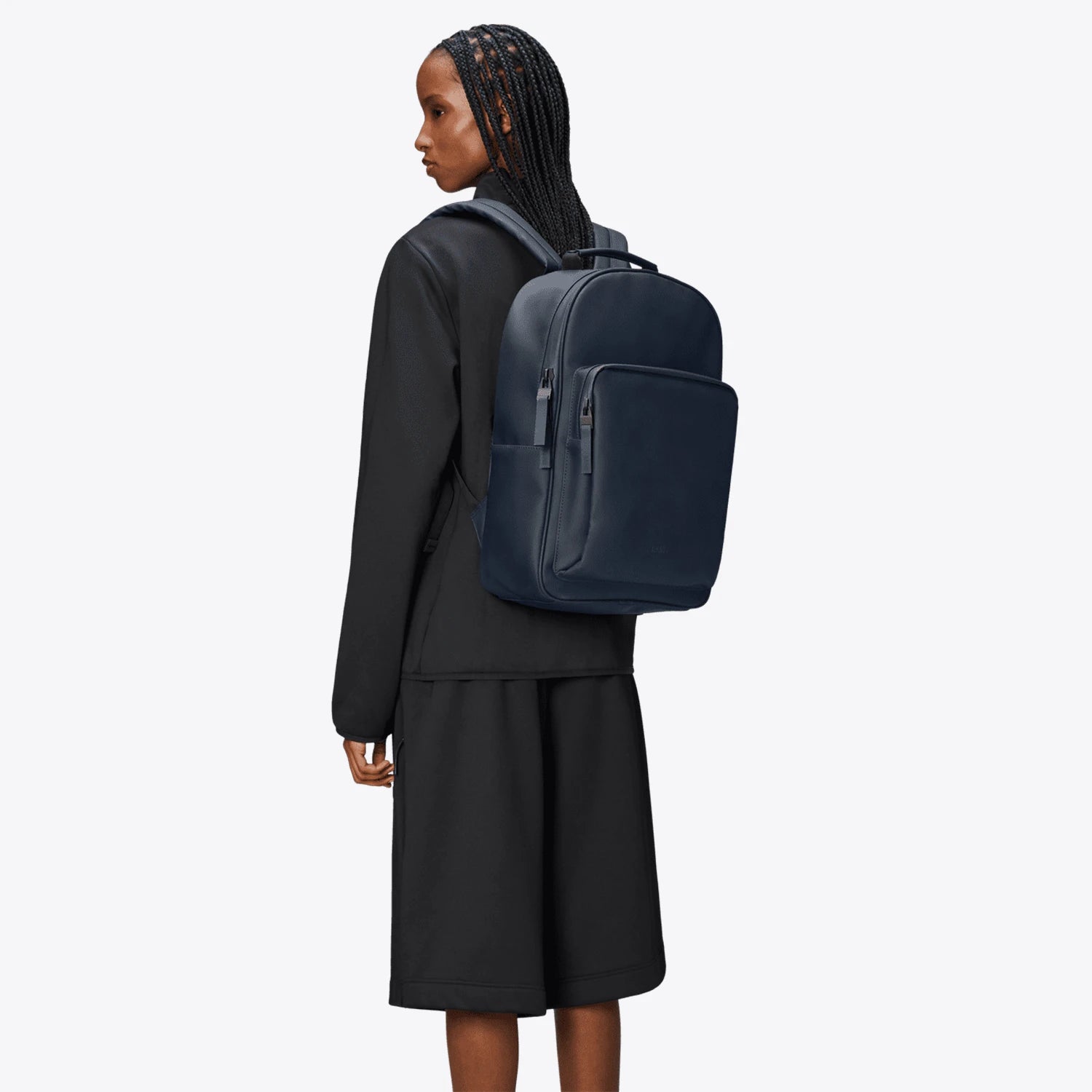 Rains Book Backpack Large Navy_3