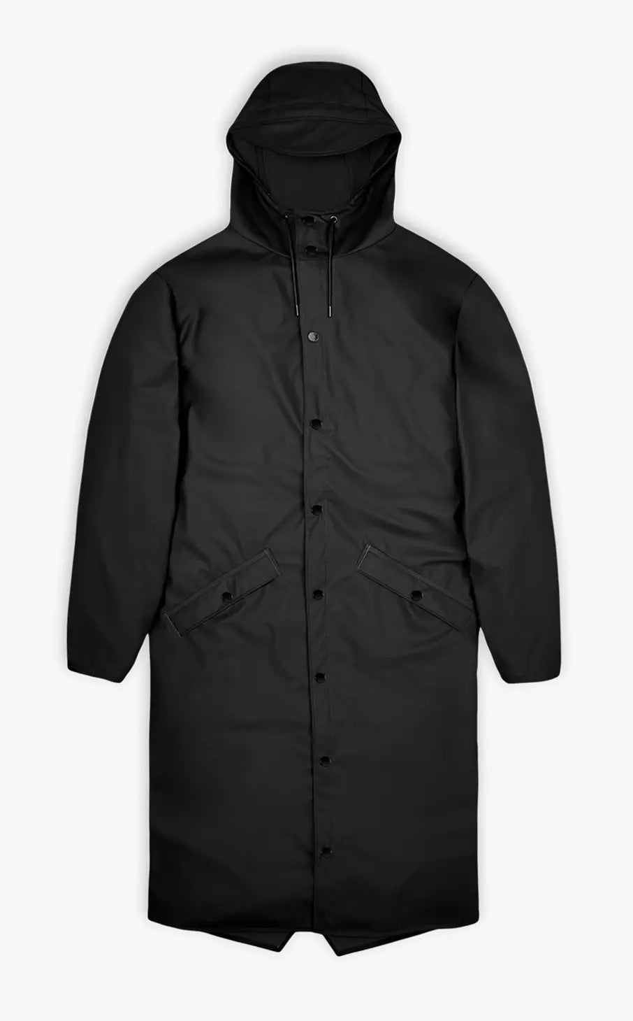 Rains Longer Jacket Black_1