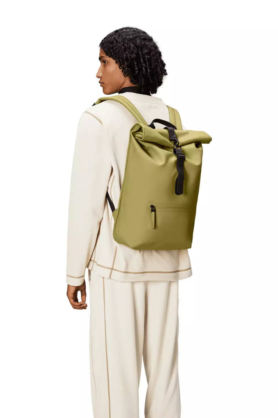Rains Rolltop Rucksack Khaki_3
