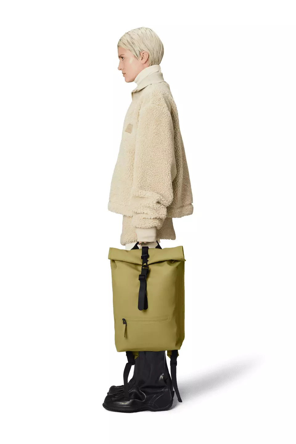 Rains Rolltop Rucksack Khaki_4