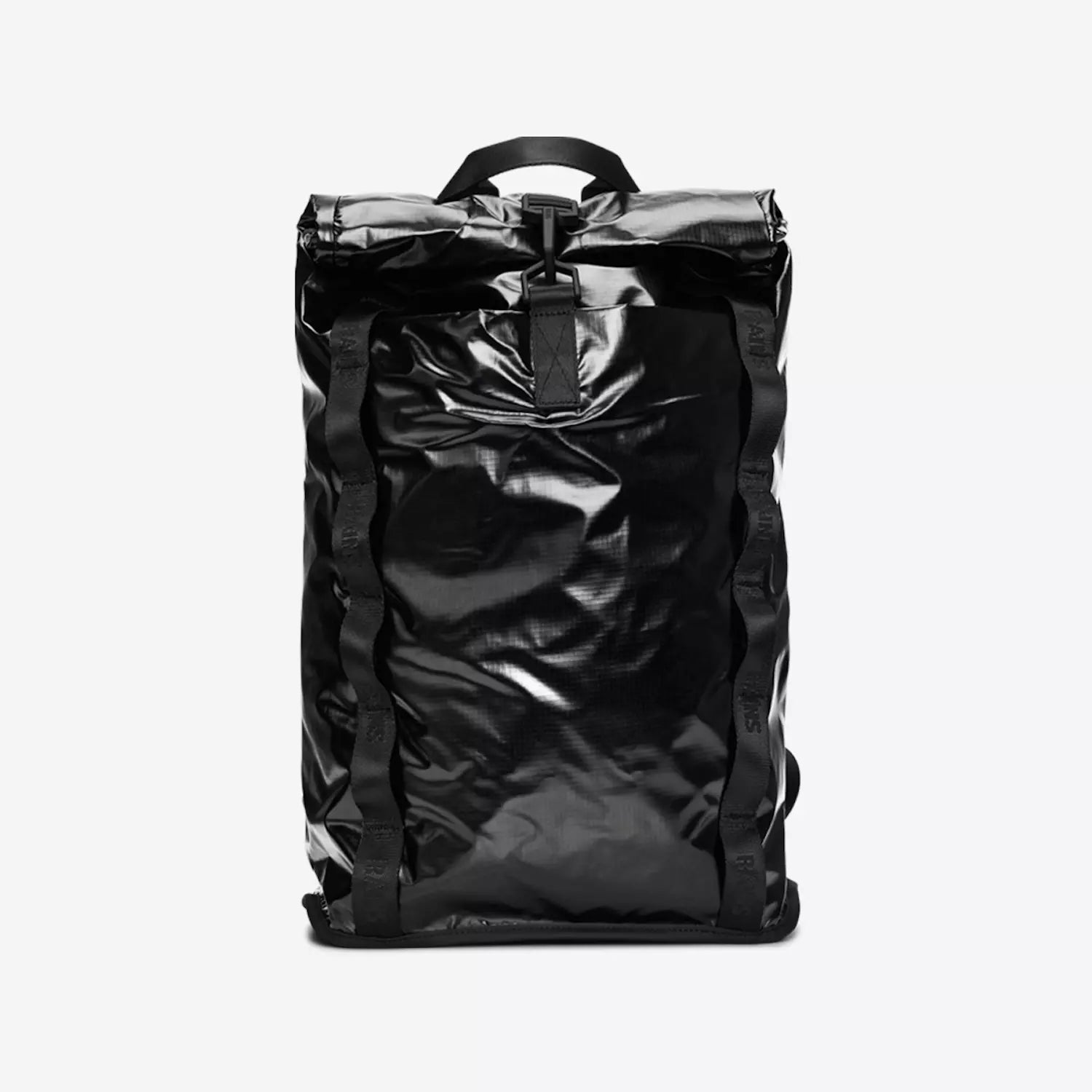 rains velcro rolltop backpack Rains Sibu Rolltop Rucksack Black Backpack