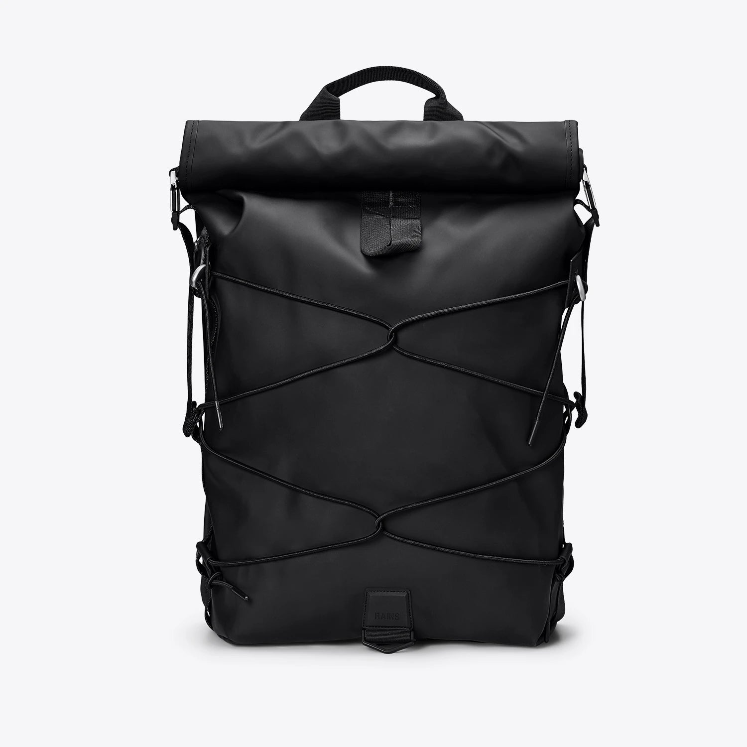 Rains Trail Cord Rolltop Backpack Black_1
