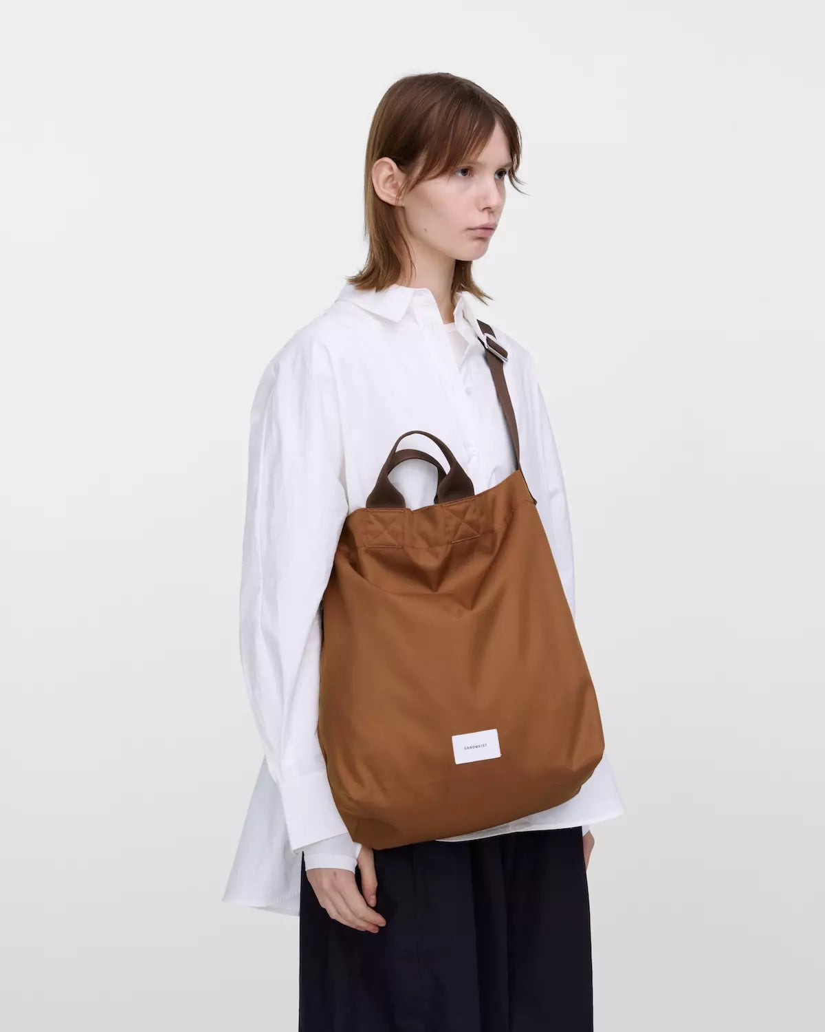 Sandqvist Ground Shopper Bag Sepia Brown_5