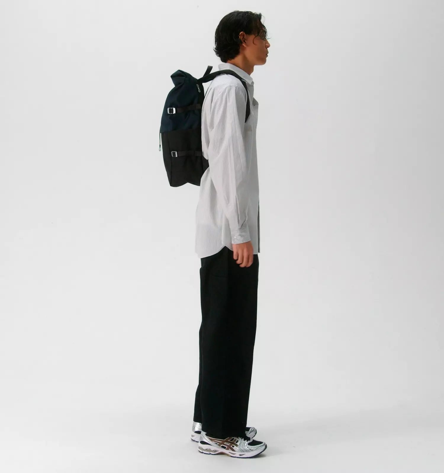 Sandqvist Icon Rolltop Backpack L Multi Black Navy_4