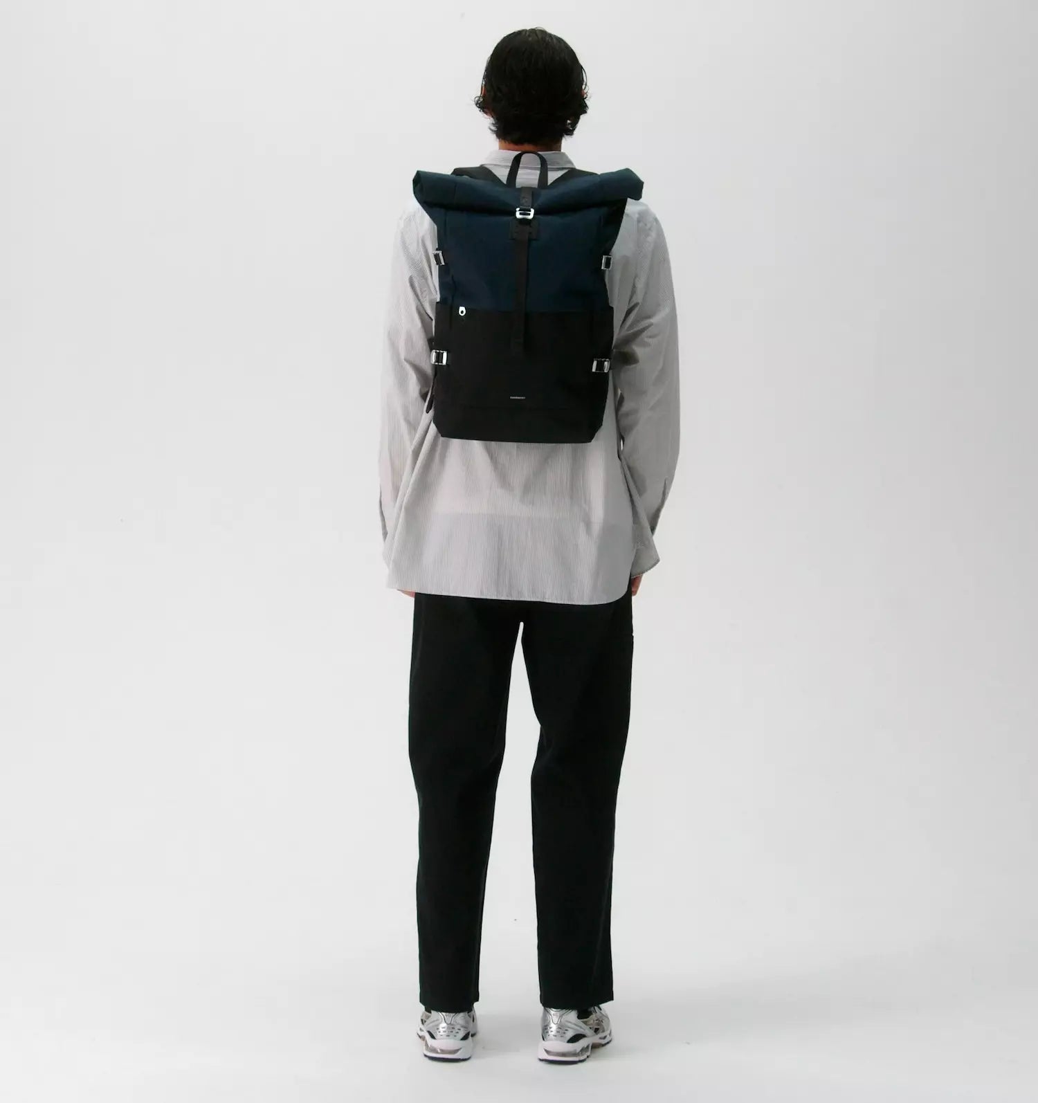 Sandqvist Icon Rolltop Backpack L Multi Black Navy_5