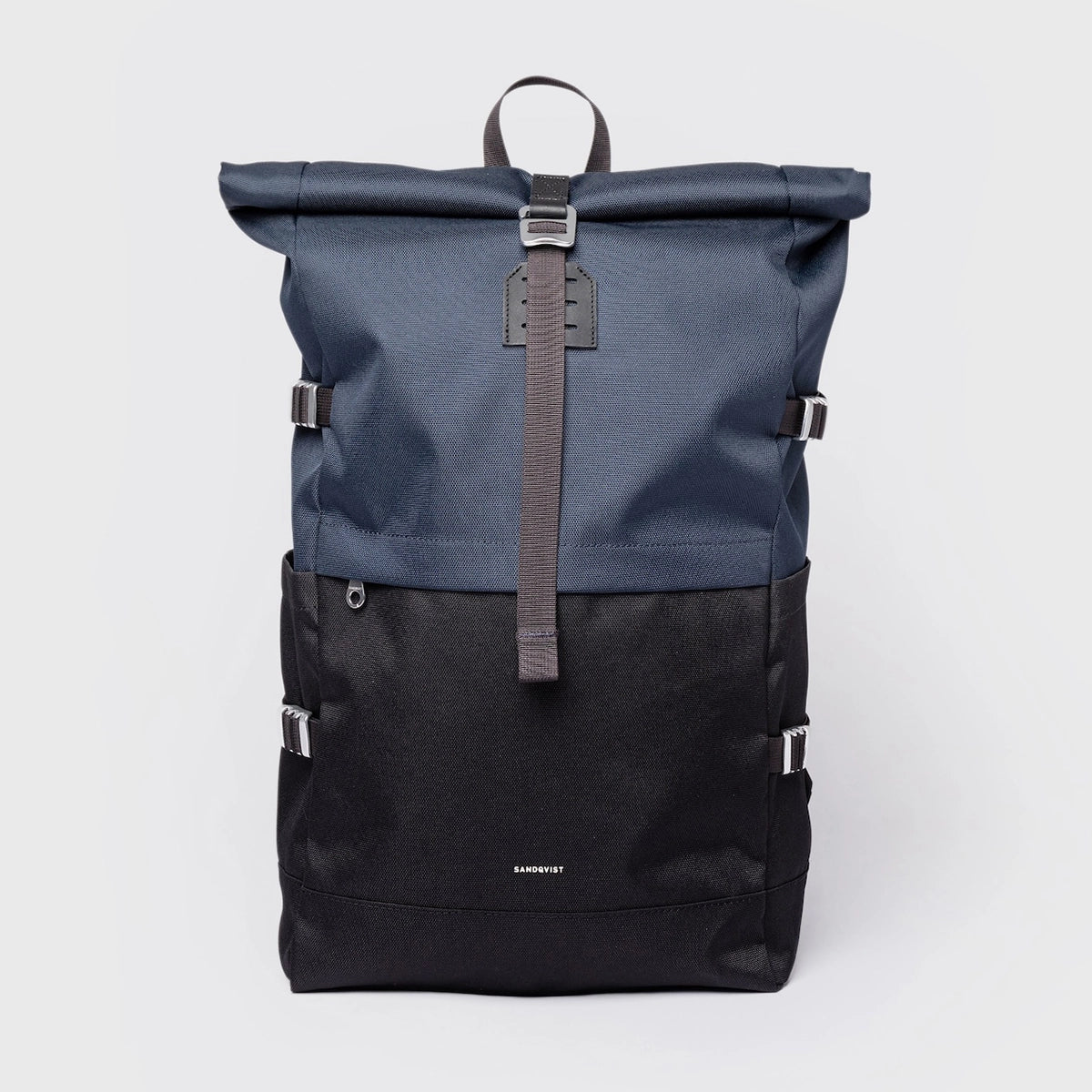 Sandqvist Icon Rolltop Backpack L Multi Black Navy_1