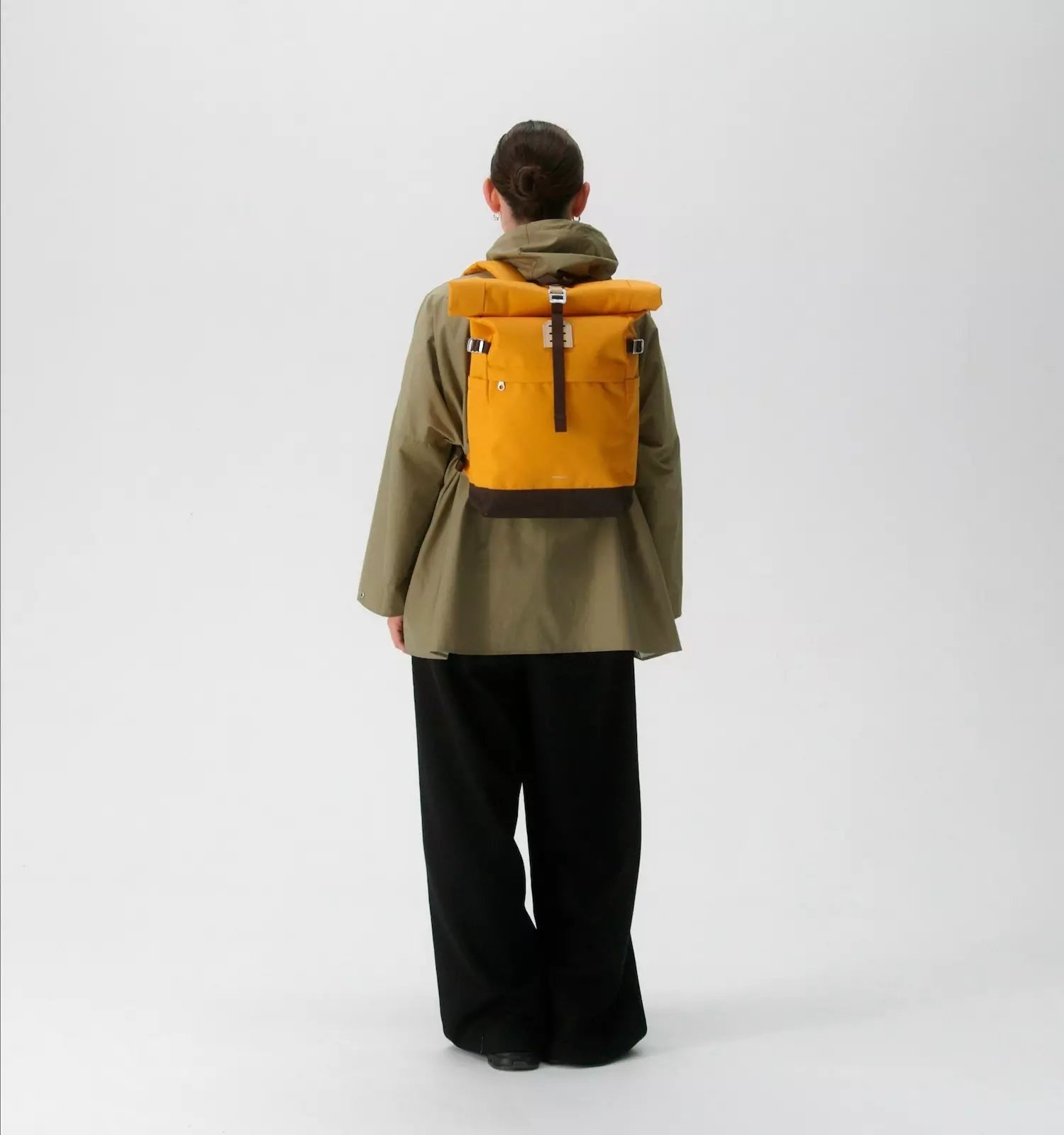 Sandqvist Icon Rolltop Backpack M Golden Yellow_4