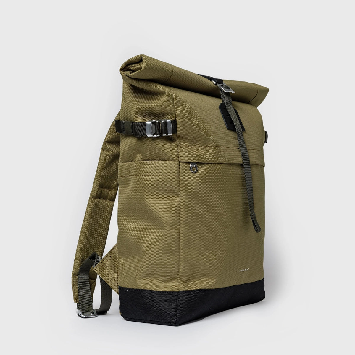 Sandqvist Icon Rolltop Backpack M Olive Drab_2