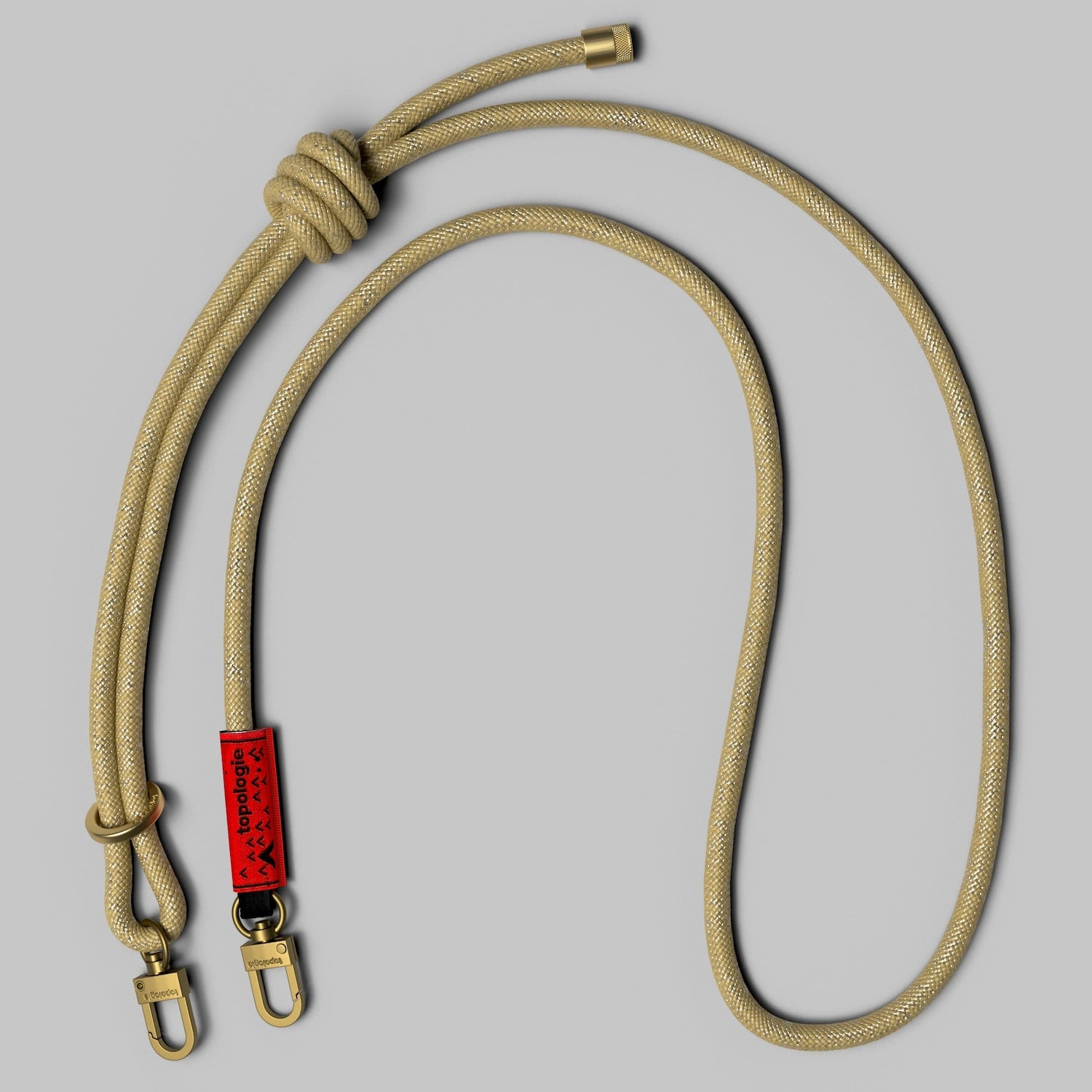 Topologie 8.0mm Rope Strap Metallic Gold_1