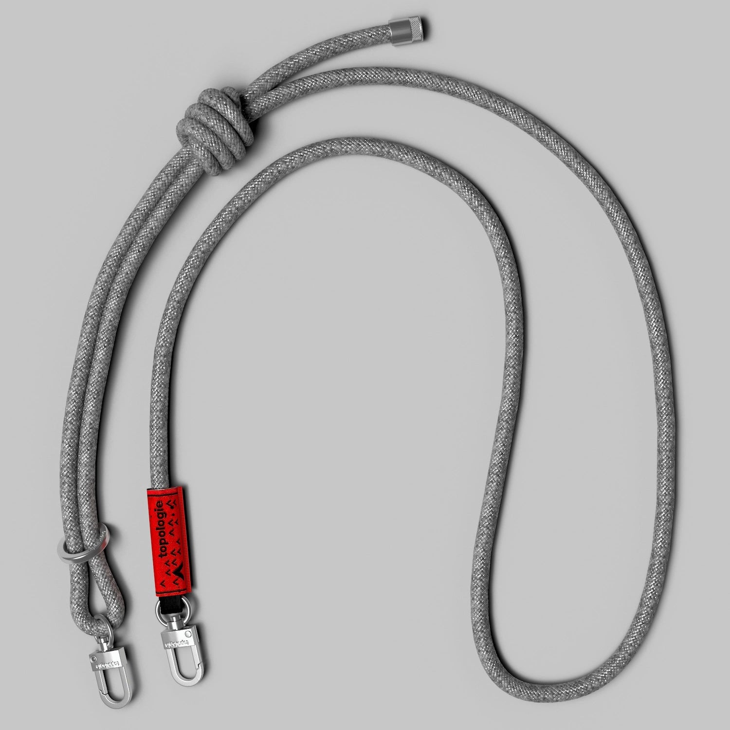 Topologie 8.0mm Rope Strap Metallic Silver_1