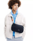 Topologie Bottle Sacoche Large Black Tech Sateen_4