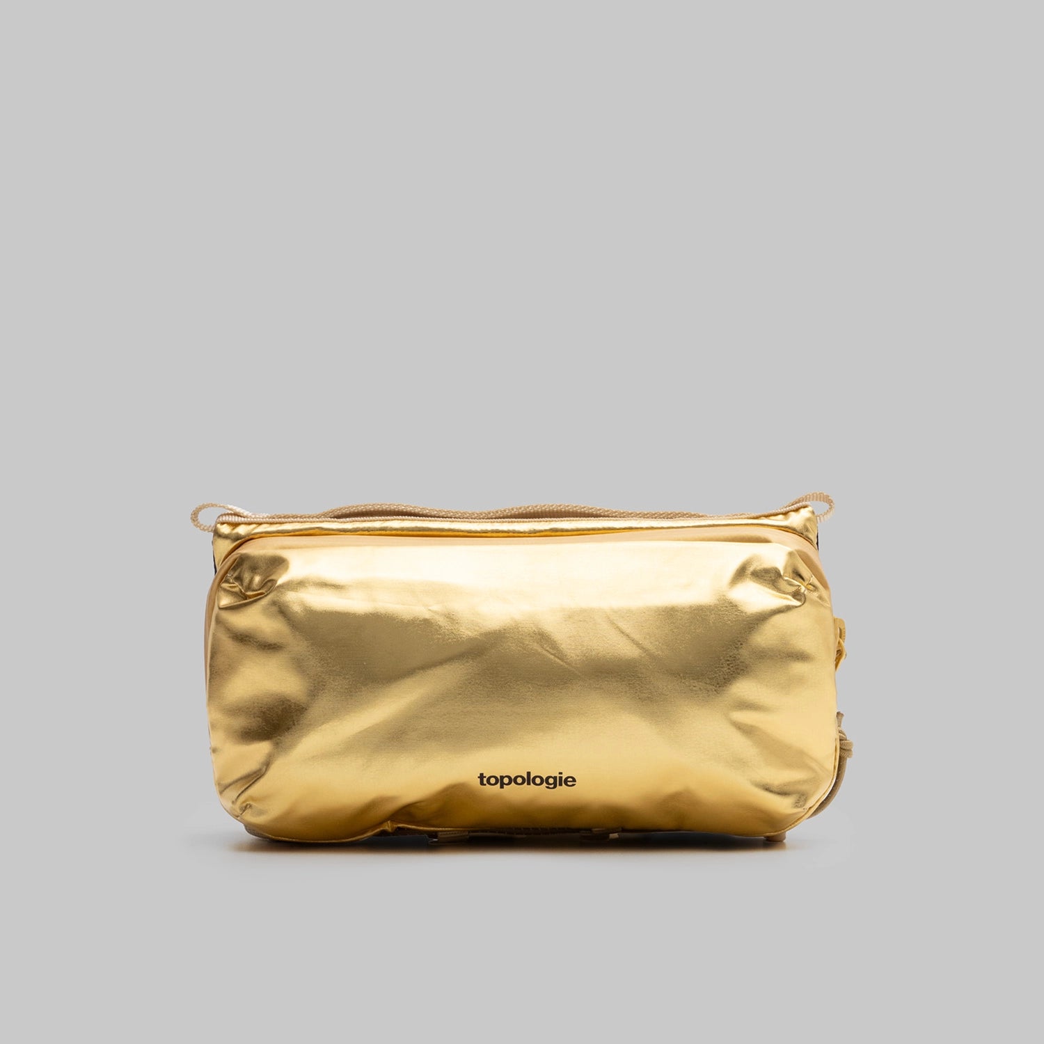 Topologie Bottle Sacoche Medium Gold Metallic-01