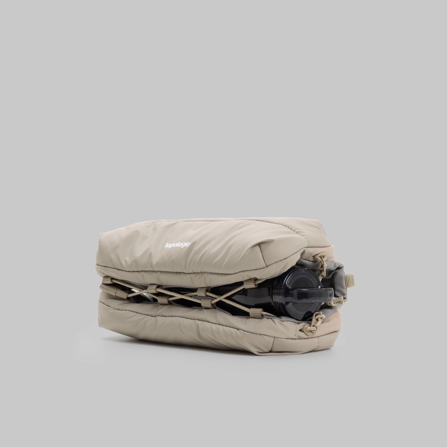 Topologie Bottle Sacoche Medium Taupe Puffer_2