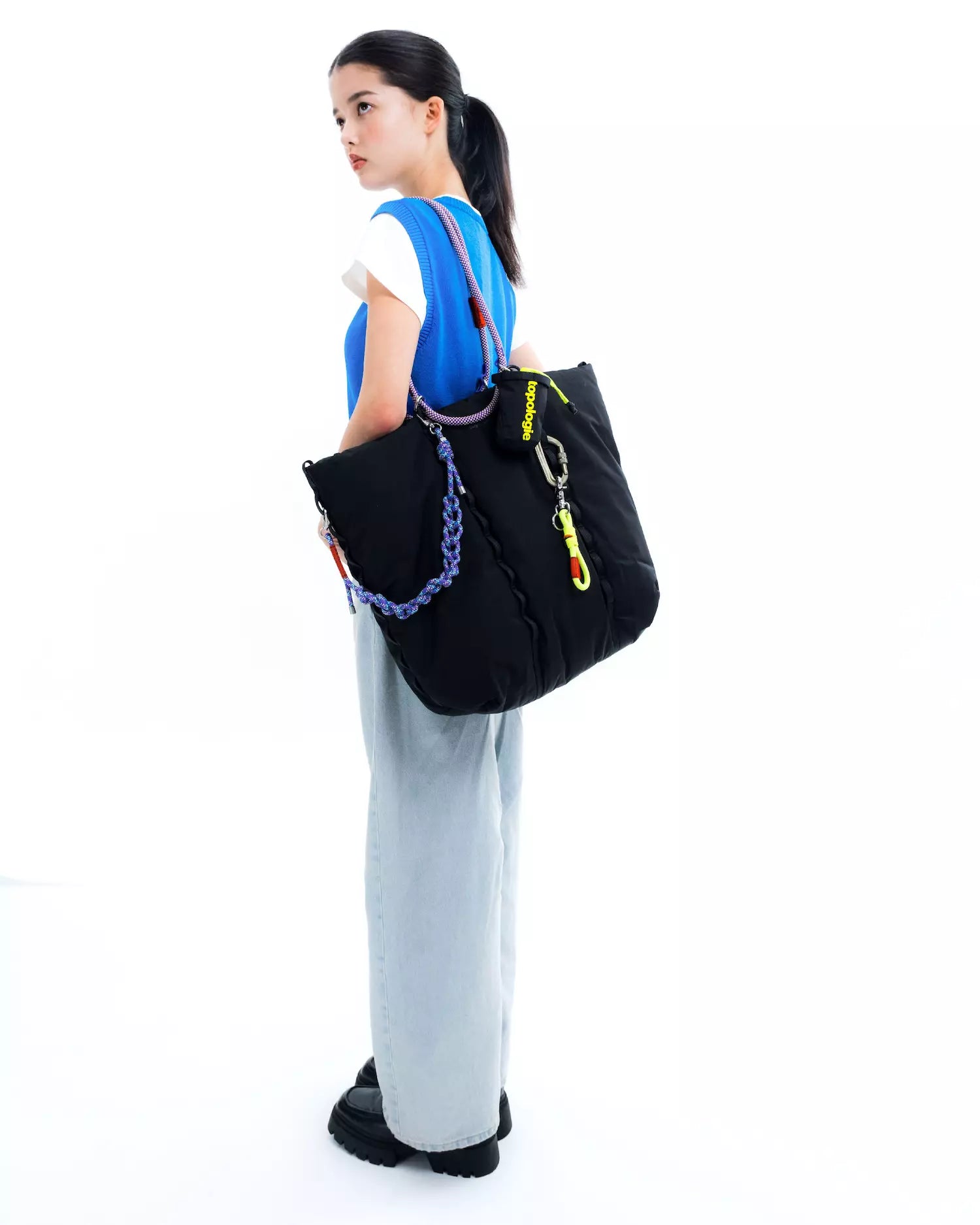 Topologie Cloud Tote Black Tech Sateen_6