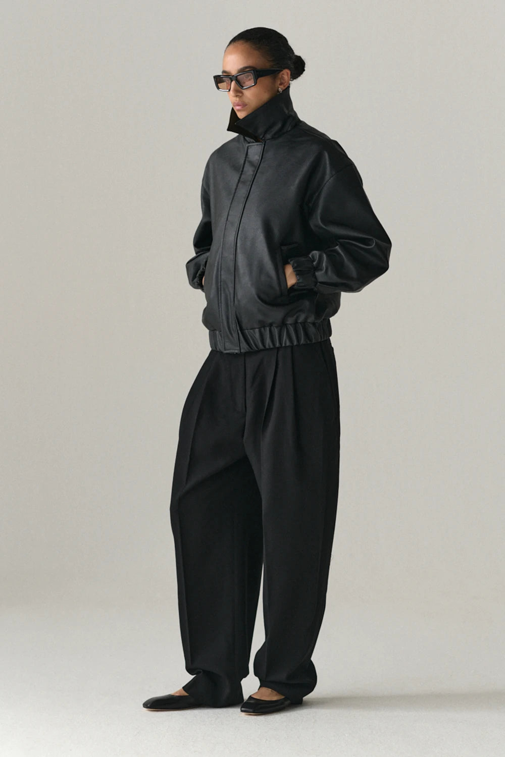 Welter Shelter Puff Paddy Faux Leather Black_0018