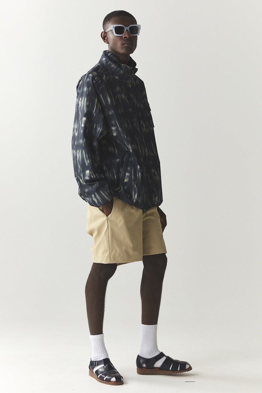 Welter Shelter Short Tracker Printed Navy_210
