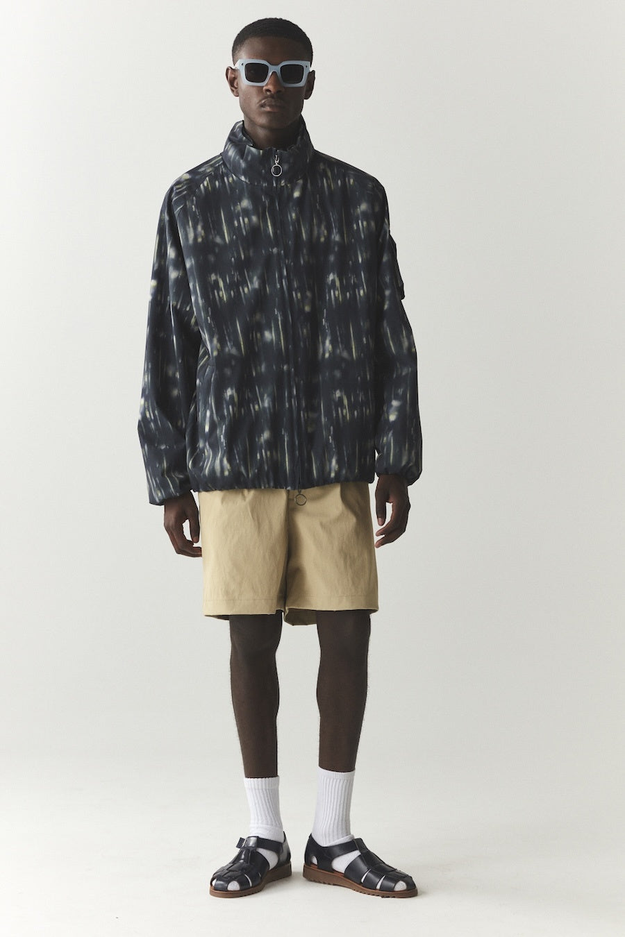Welter Shelter Short Tracker Printed Navy_250