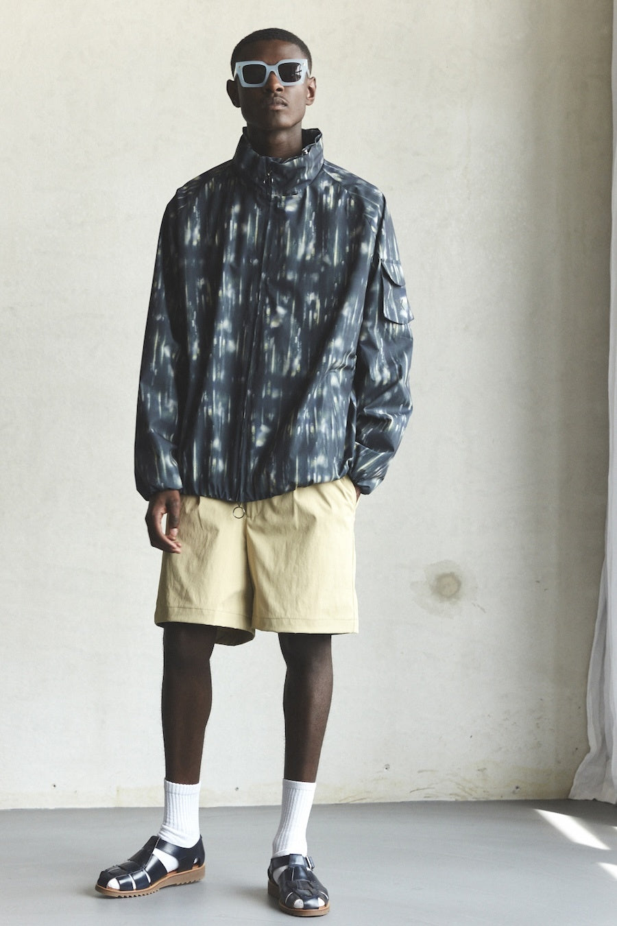 Welter Shelter Short Tracker Printed Navy Coat - FREE 24h delivery